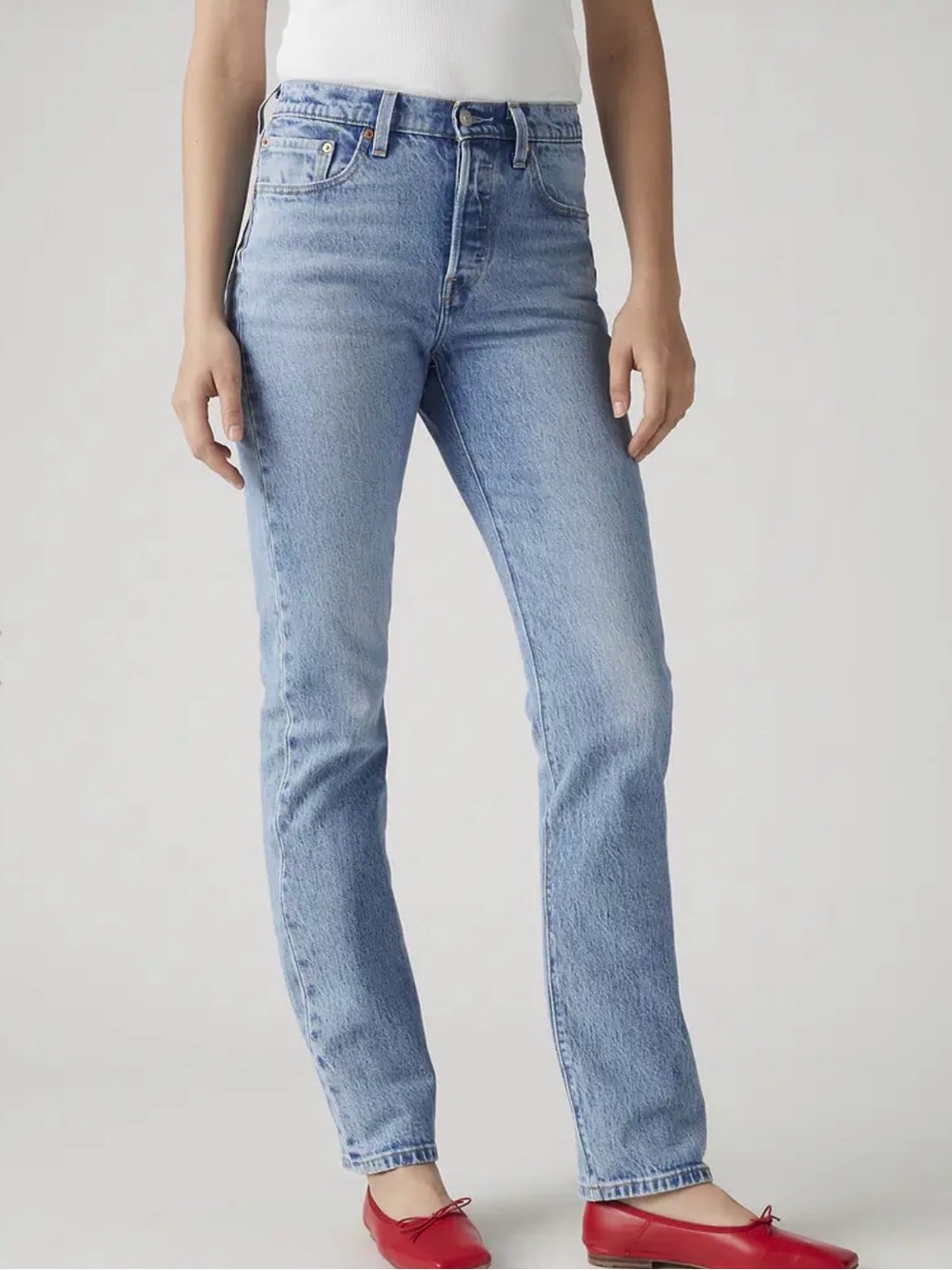 Levi's Light Blue Straight Leg Jeans